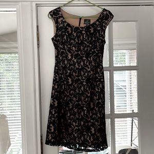 Black lace cocktail dress